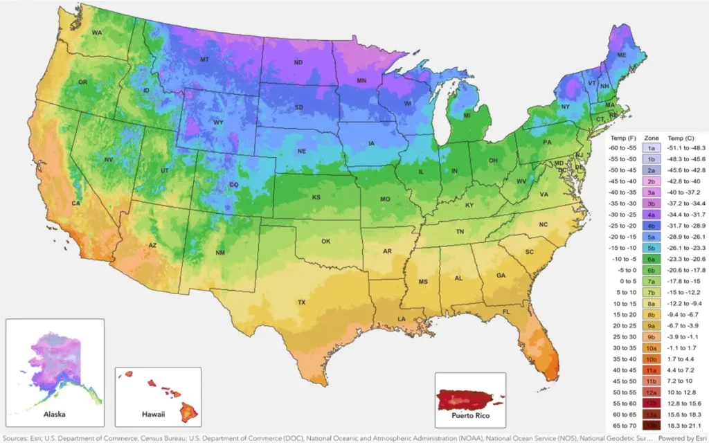 The Zone Hardiness Map